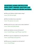 SALESFORCE ADMIN CERTIFICATION&NewLine;EXAM SCRIPT VERIFIED QUESTIONS AND&NewLine;SOLUTIONS COMPLETE REVIEW MATERIAL&NewLine;