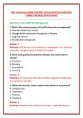 RHIT Certification EXAM 2026&sol;2027 ACTUAL QUESTIONS AND 100&percnt; CORRECT ANSWERS WITH RATIONS