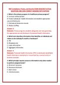 RHIT Compliance&comma; Privacy&comma; and Security EXAM 2026&sol;2027 ACTUAL QUESTIONS AND 100&percnt; CORRECT ANSWERS WITH RATIONS