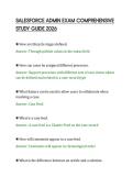 SALESFORCE ADMIN EXAM COMPREHENSIVE&NewLine;STUDY GUIDE 2026