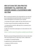 HESI CAT EXAM TEST 2026 PRACTICE ASSESSMENT FULL QUESTIONS AND ANSWERS GRADED A PLUS REVISION GUIDE 350 ITEMS&period;pdf&NewLine;&NewLine;