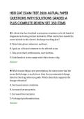 HESI CAT EXAM TEST 2026 ACTUAL PAPER QUESTIONS WITH SOLUTIONS GRADED A PLUS COMPLETE REVIEW SET 350 ITEMS&period;pdf&NewLine;&NewLine;