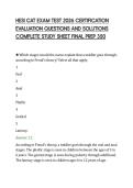 HESI CAT EXAM TEST 2026 CERTIFICATION EVALUATION QUESTIONS AND SOLUTIONS COMPLETE STUDY SHEET FINAL PREP 350&period;pdf&NewLine;&NewLine;