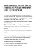 HESI CAT EXAM TEST 2026 FINAL PAPER FULL QUESTIONS AND ANSWERS VERIFIED STUDY GUIDE COMPREHENSIVE 350&period;pdf&NewLine;&NewLine;