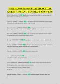 WGU - C949 Exam UPDATED ACTUAL &NewLine;QUESTIONS AND CORRECT ANSWERS