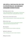HESI CRITICAL CARE EXAM 2026 HIGH
