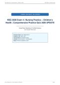NSG 3600 Exam Questions and Answers &vert;Rationales Updated & Verified &vert;Galen College 