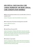 HESI CRITICAL CARE EXAM 2026 CORE CARDIAC RESPIRATORY AND NEURO CRITICAL CARE CONCEPTS STUDY MATERIALS&period;pdf&NewLine;&NewLine;
