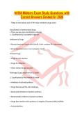 Nr568 Midterm Exam Study Questions with Correct Answers Graded A&plus; 2026