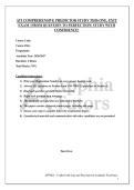 ATI COMPREHENSIVE PREDICTOR STUDY THIS ONE&comma; EXIT EXAM &vert; FROM QUESTION TO PERFECTION&vert; STUDY WITH CONFIDENCE&excl;