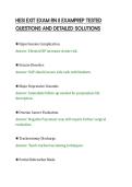 HESI EXIT EXAM RN II EXAMPREP TESTED QUESTIONS AND DETAILED SOLUTIONS&period;
