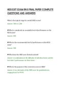 HESI EXIT EXAM RN II FINAL PAPER COMPLETE QUESTIONS AND ANSWERS
