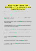 AH 101 Ole Miss Midterm Exam &NewLine;UPDATED ACTUAL QUESTIONS AND &NewLine;CORRECT ANSWERS