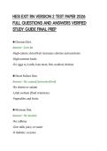 HESI EXIT RN VERSION 2 TEST PAPER 2026 FULL QUESTIONS AND ANSWERS VERIFIED STUDY GUIDE FINAL PREP&period;pdf&NewLine;&NewLine;