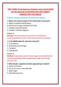 FREC 4 &lpar;FREC 4 First Response Emergency Care Level 4&rpar; EXAM ACTUAL 2026&sol;2027 QUESTIONS AND 100&percnt; CORRECT ANSWERS WITH RATIONALES