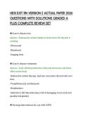 HESI EXIT RN VERSION 2 ACTUAL PAPER 2026 QUESTIONS WITH SOLUTIONS GRADED A PLUS COMPLETE REVIEW SET&period;pdf&NewLine;&NewLine;