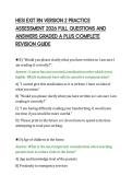 HESI EXIT RN VERSION 2 PRACTICE ASSESSMENT 2026 FULL QUESTIONS AND ANSWERS GRADED A PLUS COMPLETE REVISION GUIDE&period;pdf&NewLine;&NewLine;