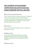 HESI LEADERSHIP AND MANAGEMENT CERTIFICATION EVALUATION EXAMS 2026 SOLVED QUESTIONS WITH FULL SOLUTION&period;pdf&NewLine;&NewLine;