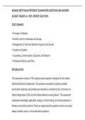 INDIANA DIETITIAN&sol;NUTRITIONIST EXAMINATION QUESTIONS AND ANSWERS&NewLine;ALREADY GRADED A&plus;&vert; 100&percnt; VERIFIED SOLUTIONS