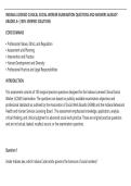 INDIANA LICENSED CLINICAL SOCIAL WORKER EXAMINATION QUESTIONS AND ANSWERS ALREADY&NewLine;GRADED A&plus;&vert; 100&percnt; VERIFIED SOLUTIONS