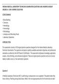 INDIANA MEDICAL LABORATORY TECHNICIAN EXAMINATION QUESTIONS AND ANSWERS ALREADY&NewLine;GRADED A&plus;&vert; 100&percnt; VERIFIED SOLUTIONS