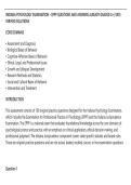 INDIANA PSYCHOLOGY EXAMINATION &ndash; EPPP QUESTIONS AND ANSWERS ALREADY GRADED A&plus;&vert; 100&percnt;&NewLine;VERIFIED SOLUTIONS