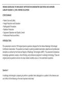 INDIANA RADIOLOGIC TECHNOLOGIST CERTIFICATION EXAMINATION QUESTIONS AND ANSWERS&NewLine;ALREADY GRADED A&plus;&vert; 100&percnt; VERIFIED SOLUTIONS