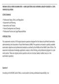 INDIANA SOCIAL WORK EXAMINATION &ndash; ASWB QUESTIONS AND ANSWERS ALREADY GRADED A&plus;&vert; 100&percnt;&NewLine;VERIFIED SOLUTIONS