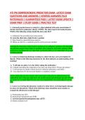 ATI PN COMPREHENSIVE PREDICTOR EXAM &ndash;LATEST EXAM &NewLine;QUESTIONS AND ANSWERS &vert; VERIFIED ANSWERS PLUS &NewLine;RATIONALES &vert; GUARANTEED PASS &vert; LATEST EXAM UPDATE &vert; &NewLine;EXAM PREP &vert; STUDY GUIDE &vert; PRACTICE TEST
