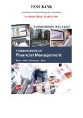 Test Bank for Foundations of Financial Management&comma; 18th Edition by Stanley Block&comma; Geoffrey Hirt&comma; Chapter 1-21 &vert; All Chapters