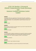 FCR 110 Module 1 Preaward&NewLine;PHASE Comprehensive Exam Questions&NewLine;and&NewLine;Answers Verified Solutions Latest&NewLine;Update