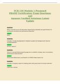 FCR 110 Module 1 Preaward&NewLine;PHASE Certification Exam Questions&NewLine;and&NewLine;Answers Verified Solutions Latest&NewLine;Update