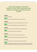 FCR 110 Module 1 Preaward&NewLine;PHASE FINAL TEST Questions and&NewLine;Answers Verified Solutions Latest&NewLine;Update