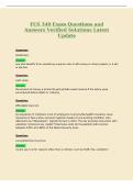 FCS 340 Exam Questions and&NewLine;Answers Verified Solutions Latest&NewLine;Update