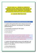 GALEN NUR 242 &ndash; MEDICAL-SURGICAL &NewLine;NURSING EXAM 4 PRACTICE TEST BANK 100 &NewLine;QUESTIONS WITH VERIFIED ANSWERS & &NewLine;DETAILED RATIONALES 2025&sol;2026 EDITION  &NewLine; A&plus; GRADE PREPARATION