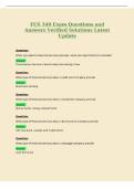FCS 340 Exam Questions and&NewLine;Answers Verified Solutions Latest&NewLine;Update