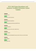 FCS 340 Exam Questions and&NewLine;Answers Verified Solutions Latest&NewLine;Update