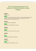 FCS 340 Exam Questions and&NewLine;Answers Verified Solutions Latest&NewLine;Update