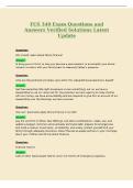 FCS 340 Exam Questions and&NewLine;Answers Verified Solutions Latest&NewLine;Update