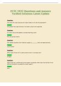 FCTC TEST Questions and Answers&NewLine;Verified Solutions Latest Update