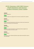 FCTC Chemistry AND FIRE Science&NewLine;EXAM Questions and Answers&NewLine;Verified Solutions Latest Update