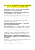 XCEL Exam P&C with all Correct & 100&percnt; Verified Answers &vert;Actual Complete Update &vert;Already Graded A&plus;