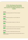 FCTC Mechanical Reasoning&NewLine;Certification EXAM Questions&NewLine;and Answers Verified Solutions Latest&NewLine;Update