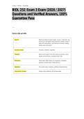 BIOL 252 Exam 3 Exam &lpar;2026 &sol; 2027&rpar; Questions and Verified Answers&comma; 100&percnt; Guarantee Pass