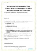 NYC Associate Fraud Investigator EXAM COMPLETE 300 QUESTIONS WITH DETAILED SOLUTIONS JUST RELEASED THIS YEAR&period;pdf is a comprehensive study resource designed to help candidates prepare for an Associate Fraud Investigator examination&period; It includes 300 practic
