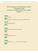 FCTC Hazmat Certification EXAM&NewLine;Questions and&NewLine;Answers Verified Solutions Latest&NewLine;Update