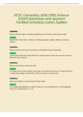 FCTC Chemistry AND FIRE Science&NewLine;EXAM Questions and Answers&NewLine;Verified Solutions Latest Update