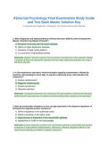 ALU 201 Chapter 15&lowbar; Renal & Urinary System Disorders Exam Questions & Answers Graded A&plus;