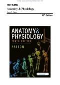 Test Bank - Anatomy and Physiology 10th Edition &lpar;Patton&comma; 2019&rpar;&comma; Chapter 1-48&vert; All Chapters