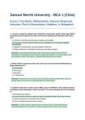 MCA 1 - Cline - Exam 1 Samuel Merritt University Test Bank &lpar;100 Questions&rpar;&period;